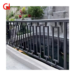 Lan can sắt rèn tùy chỉnh hàng rào nhôm thép bền cho công viên Trường Sân vườn tường-Lan can & tay vịn - Product Image 1