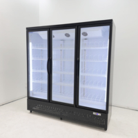 Frost Free Single-Temperature Mechanical Air Cooling Beverage Display Cabinet Tempered Glass Door Drink Cooler for Soda Juice