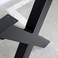 16/28 Zoll Haarnadel-Tischbeine, X-förmige Metallbankbeine, Set für DIY Esstisch und Couchtisch