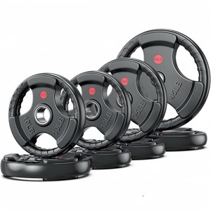 Factory Direct Sales High Quality Home Gym Weight Lifting Plates for Men Free Weight <b>Strength</b> <b>Training</b> Rubber Barbell Plate - Product Image 1