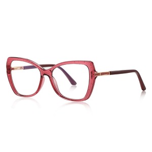 New Arrival Transparent <strong>Purple</strong> Cat Eye <strong>Frame</strong> <strong>Glasses</strong> Women Anti-Blue Light TR90 Eyeglasses Spring Hinge Computer <strong>Glasses</strong> 2244 - Product Image 4