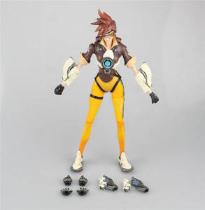 Anime <span class=keywords><strong>Overwatch</strong></span> Pioneer Tracer Air Hunter para piloto Flash figura de acción modelo de juguete de PVC nueva condición con personaje de Frozen - Product Image 3