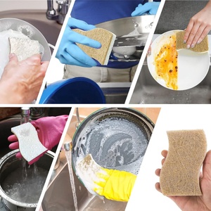 Phân Hủy Sinh Học Tự Nhiên Nhà Bếp Miếng Bọt Biển Ủ Cellulose Và Dừa Óc Chó Chà Sàn Miếng Bọt Biển Sinh Thái Thân Thiện Với Miếng Bọt Biển - Product Image 5