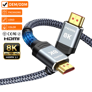 Cable <span class=keywords><strong>HDMI</strong></span> 2.1 de Ultra Alta Velocidad 48Gbps 8K60Hz 4K120Hz HDR10+ Trenzado para HDTV, PC, Proyector, Monitor - Product Image 1