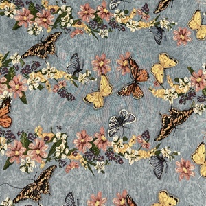 Farfalla fiore Jacquard tessuto pastorale per la casa tessile per cuscino <span class=keywords><strong>di</strong></span> lancio per abbigliamento borsa da Picnic filato colorante tappezzeria - Product Image 1