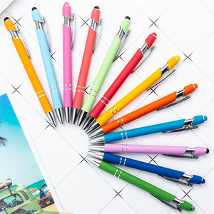 Pena Stylus Logo Kustom Promosi Pena Klik Stylus Logam Pena Ballpoint - Product Image 5