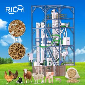 RICHI Nouvelle machine de granulation d'aliments en acier inoxydable haute capacité <span class=keywords><strong>pour</strong></span> l'industrie de la production d'aliments <span class=keywords><strong>pour</strong></span> volailles, bétail et animaux d'élevage - Product Image 1