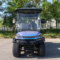 Voiturette de golf électrique à faible bruit pour 6 passagers, buggy utilitaire respectueux du gazon pour campus, villages de vacances et terrains de golf