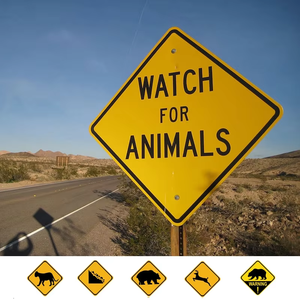 Panneaux de signalisation routière en aluminium réfléchissant, <span class=keywords><strong>film</strong></span> réfléchissant de troisième qualité pour les intersections en forme de diamant, Indonésie - Panneaux d'avertissement de sécurité - Product Image 1