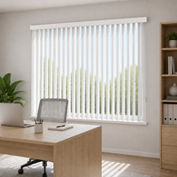 Stores verticaux pour portes coulissantes en verre avec contrôle de la lumière réglable et intimité intérieure