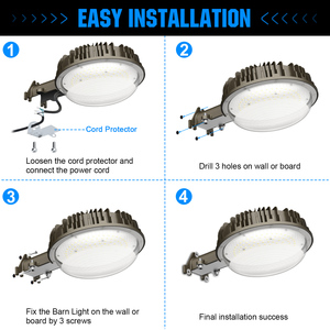 150W 100W 50W LED Barn Light Dusk to Dawn 11200LM 5000K IP65 Flood Security Wall Lights Outdoor Lighting for Yard Warehouse - Product Image 6