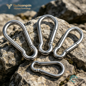 China Oval Snap Hook Stainless Steel Carabiner <b>Clip</b> M4-M16 Polished Finish Heavy Industry Use Din5299 Standard - Product Image 2