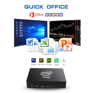 Al1 Intel <span class=keywords><strong>Z8300</strong></span> 4G 64G Mini PC với cổng VGA Linux wins10 OS Mini PC Intel Apollo hồ J3455 TV Box không quạt máy tính Mini PC - Product Image 6