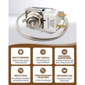 Minuteur de dégivrage électrique 5304421256 120/240 VAC pour réfrigérateur et congélateur, pièces détachées, installation facile, neuf - Product Image 3