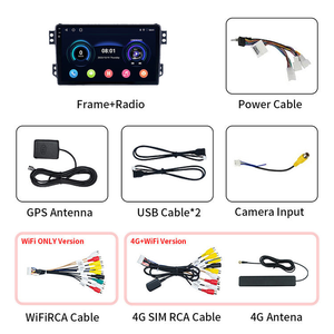 Autoradio Android 9 pouces avec GPS WIFI, navigation, Carplay, lecteur multimédia pour Suzuki Splash Ritz <span class=keywords><strong>Opel</strong></span> <span class=keywords><strong>Agila</strong></span> 2008~2012 - Product Image 2
