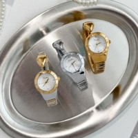 Montre à quartz pour femme Scottie 9836, cadran rond en nacre, bracelet élastique en forme de serpent, élégante, luxueuse, cadeau personnalisé