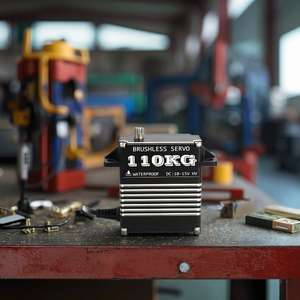 Motor sin Escobillas de Engranajes Metálicos E-Power de 110 kg Personalizado, Control PWM de 10 V a 15 V, Sistema de Servo de Hormigón Reforzado con Accionamiento MOS para Carreras - Product Image 1