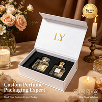 Boîte à parfum magnétique de luxe avec insert en éponge pour l'emballage de sérum de soin de la peau, boîte cadeau cosmétique personnalisée