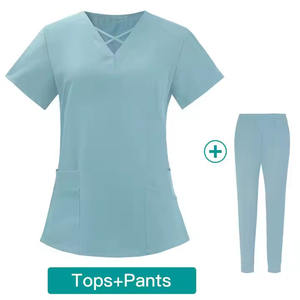 Uniforme d'infirmière pour femmes adultes avec logo personnalisé, uniforme de médecin, uniforme d'infirmière dentaire, uniforme d'hôpital pour animaux de compagnie, ensembles de pantalons de jogging, blouses, costumes en polyester - Product Image 5