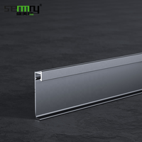 Éclairage dissimulé, barre LED encastrée, profil en aluminium, lumière LED pour plinthe murale