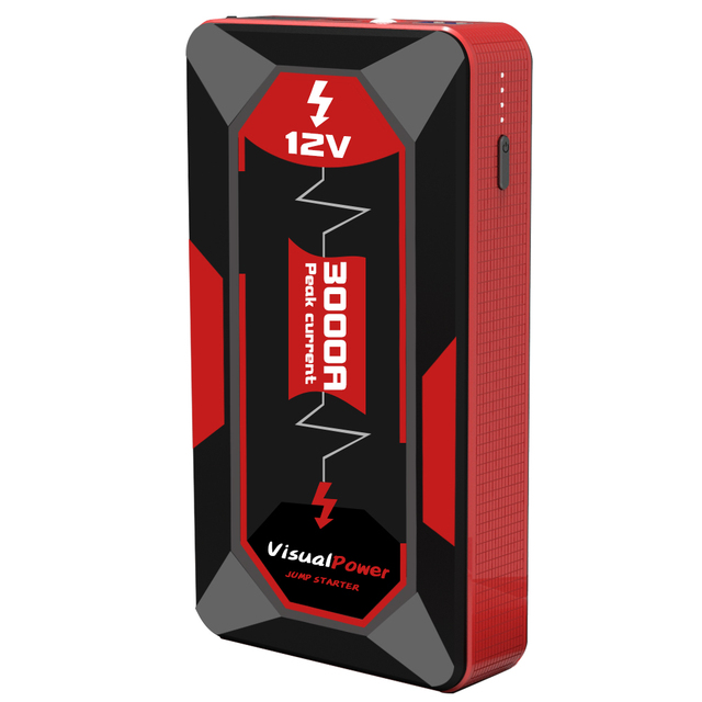 12V 3000A Car Jump Starter 3000A Peak 10000mAh Portable Battery Booster