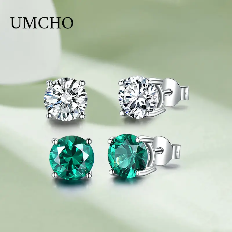 925 Sterling Bạc Hợp Thời Trang Vòng Stud Bông Tai Với Zircon Đá Quý Đồ Trang Sức Thời Trang Cho Phụ Nữ Unisex Bên Engagements