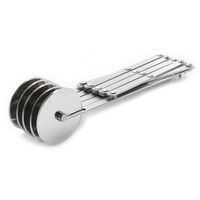 Vente en gros Coupe-pizza en acier inoxydable à 3/5/7 roues Coupe-pâte réglable Coupe-pâtes à bascule Eplucheur de pâtisserie à pizza Coupe-rouleau à gâteau