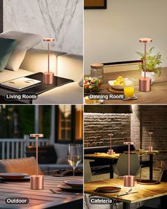 Lámpara de Mesa LED Moderna de Estilo Europeo, Hierro de Lujo para Hotel y Restaurante, 20-75-70-40-60 PC, para Decoración de Dormitorio - Product Image 2