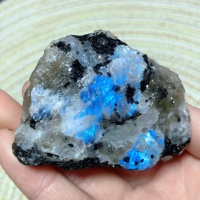 Vente en gros de cristaux de pierre de lune arc-en-ciel naturelle brute, pierres précieuses brutes pour la fabrication de bijoux, la décoration intérieure et la lithothérapie