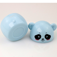 Otoño e invierno 5g crema facial para bebé botella vacía embalaje de plástico dibujos animados Panda diseño cuidado de la piel tarro paquete de prueba