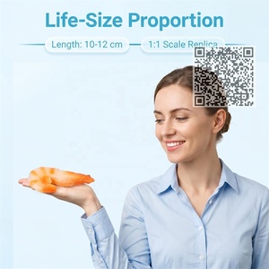 Réplique réaliste de crevettes artificielles, modèle alimentaire de fruits de mer factices, pour affichage commercial en restaurant, accessoire de <span class=keywords><strong>photographie</strong></span> cinématographique et décoration - Product Image 2