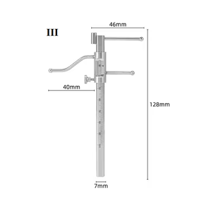 Mikro Boley ölçer Krekeler kumpas diş Implant aralığı paslanmaz çelik ölçüm bandı - Product Image 2