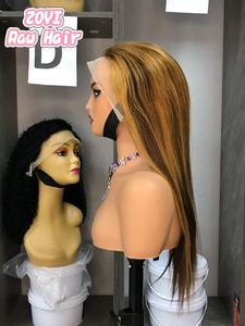 Perruque sans colle en cheveux humains, ultra-lisse, avec mèches ombrées, Lace Front P4/27 Blond Miel, pré-épilée, ligne de cheveux naturelle - Product Image 3