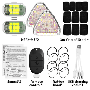 <span class=keywords><strong>M7</strong></span> đa năng RC Strobe ánh sáng LED từ xa đèn cảnh báo Flash điều khiển không dây không thấm nước chống va chạm chỉ số - Product Image 3