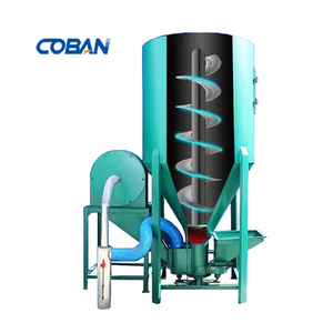 Mélangeur-broyeur d'aliments combiné vertical pour petites exploitations agricoles, capacité 500-1000 kg par lot, pour la vente en Afrique et en Asie - Product Image 2