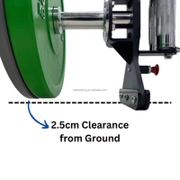 Caractéristiques uniques Barre de piège ouverte d'haltérophilie sans hauteur Hex Deadlift Bar Barre de piège d'haltères d'haltérophilie pour la salle de sport