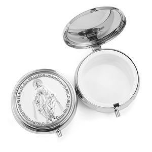 Pendentif boîte à chapelet Vierge Marie en alliage <span class=keywords><strong>de</strong></span> zinc <span class=keywords><strong>de</strong></span> haute qualité, classique, coloré, avec finition émail goutte d'huile - Product Image 3
