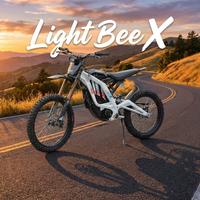 Moto électrique avec contrôle de la roue arrière, autonomie 72V 35Ah 80Km/h, moto tout-terrain électrique 2026 New Light Bee X 10KW