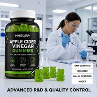 Vente en gros usine Gummies au vinaigre de cidre de pomme pour adultes Vitamine B12 Gestion du poids Soutien de l'appétit Marque privée OEM 60 unités