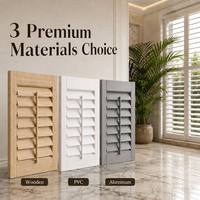 Volets de plantation sur mesure en PVC, fabrication directe usine, OEM ODM, pour décoration intérieure moderne, vente en gros