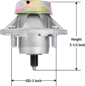 Ensemble d'arbre de transmission de rechange pour tondeuse à gazon AM124498 AM131680 pour tracteurs à gazon X475 X485 X495 X575 X585 et X595 - Product Image 2
