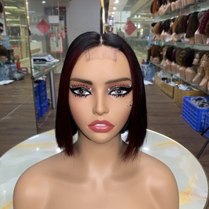 Perruque en cheveux humains lisses vietnamiens SDD, la plus vendue, originale, courte coupe bob, sans colle, avec dentelle 2x6 - Product Image 5