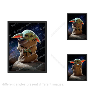 Venta al por mayor personalizado 3D movimiento lenticular japonés <span class=keywords><strong>Manga</strong></span> Baby Yoda <span class=keywords><strong>Dragon</strong></span> <span class=keywords><strong>Ball</strong></span> Shippuden póster 3D pared imagen Decoración - Product Image 2
