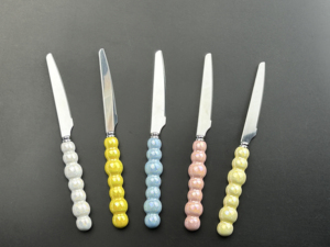 Hot bán gốm sứ ngọc trai xử lý <span class=keywords><strong>Flatware</strong></span> thép không gỉ dao kéo đặt muỗng dao và nĩa 3 cái thiết lập sử dụng cho máy rửa chén - Product Image 4