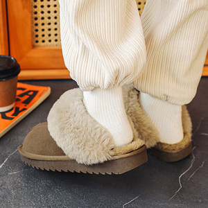 Pantuflas de <span class=keywords><strong>Mujer</strong></span> con Forro de Peluche Suave, Punta Cerrada, para <span class=keywords><strong>Invierno</strong></span>, para el Hogar, Estilo Veraniego - Product Image 5