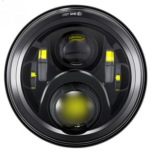 ไฟออฟโรด ไฟหน้า LED ขนาด 7 นิ้ว แสงสูง/ต่ำ เหมาะสำหรับรถ Wrangler, Jeep, มอเตอร์ไซค์, ฮาร์เลย์ อุปกรณ์ตกแต่งดัดแปลง - Product Image 2