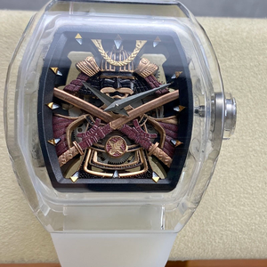Le Nouvel Artiste de Gravure Artisanale a lancé une montre tourbillon entièrement sculptée à la main, une montre en cristal et une montre mécanique. - Product Image 1