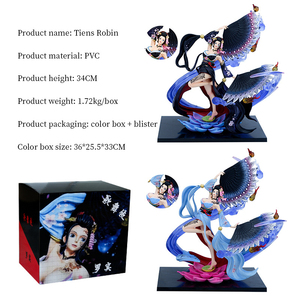 ฟิกเกอร์อนิเมะ Tiens <span class=keywords><strong>Robin</strong></span> ขนาด 34 ซม. ชุดสีดำ-น้ำเงิน งานแฮนด์เมด ของสะสม ของขวัญ ของตกแต่ง - Product Image 2