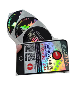 Uv vô hình in ấn dập nóng <span class=keywords><strong>Hologram</strong></span> bao bì con dấu tem Sticker - Product Image 3