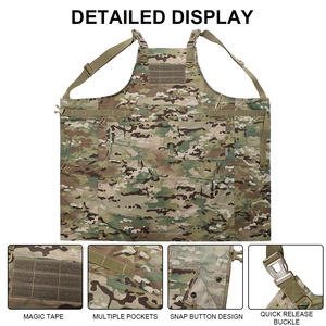 High Density Waterproof Durable Home Tactical <b>Bbq</b> Chef Camo Apron - Product Image 4